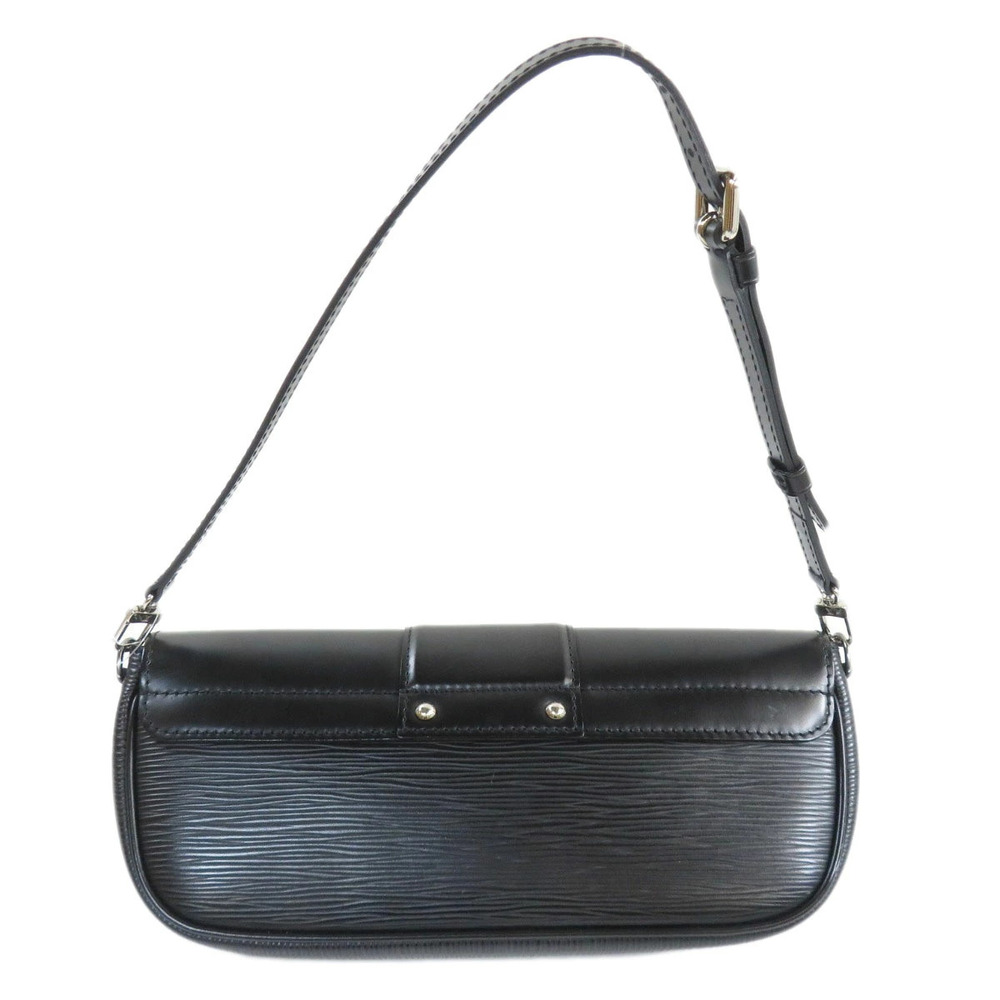 Louis Vuitton Epi Handbag Montaigne Pochette Leather Black